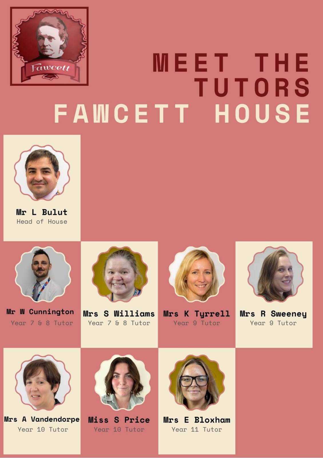 Meet the Tutors - Fawcett House
